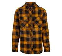 Camisa Brandit Check Manga Larga Negro/AmarilloL Negro,Amarillo