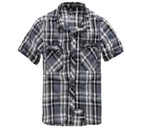 Brandit Camisa Roadstar, 1/2 Manga en Negro-Antracitaite XL