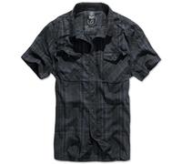 Brandit Camisa Roadstar, 1/2 Manga en Negro/Azul 4XL