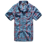 Brandit Camisa Roadstar, 1/2 Manga en Rojo/Azul 5XL