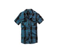 Brandit Roadstar Shirt Short Sleeve, color: indigo checkered, size: S