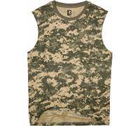Brandit Camisa sin mangas, gris/beige, Talla S