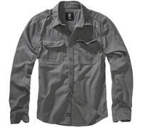 Brandit Camisa regular tipo Worker de algodón manga larga jersey lavada
