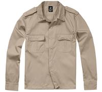 Brandit US Shirt Long Sleeve, color: beige, size: 5XL