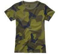 Brandit Camiseta de mujer Swedish M90 Camo multicolor talla 2XL