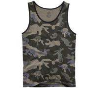 Brandit Camiseta Sin Mangas De Los Hombres Corte Cuello Redondo Mangas Dark Camo