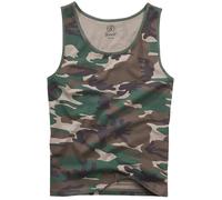 Brandit Camiseta Sin Mangas Hombre Vacaciones Gimnasio Algodón Woodland Camo