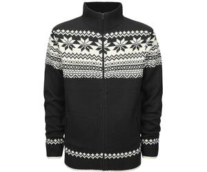 Brandit Cárdigan de hombre Norwegian Negro M