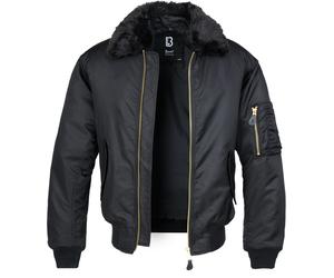 Brandit Cazadora MA2 Cazadora con cuello de piel en negro XXL