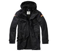 Brandit BW Parka Flag Chaqueta, negro, tamaño 7XL