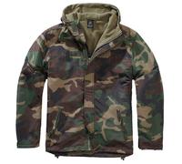 Brandit Chaqueta Cortaviento Frontzip in Woodland XL
