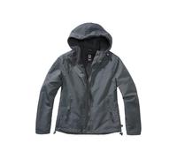 Brandit Windbreaker Frontzip Chaqueta de dama, negro-gris, tamaño 3XL para Mujer