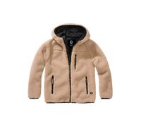 Brandit Chaqueta infantil Teddyfleece con capucha color camel talla 134/140
