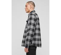 Brandit Lumber Chaqueta, negro-gris, tamaño L para Hombres