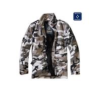 Brandit Chaqueta de entretiempo gris / taupe / antracita / blanco M EUR