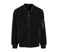 Brandit MA1 Sherpa Chaqueta de forro polar Teddy, negro, Talla XXL