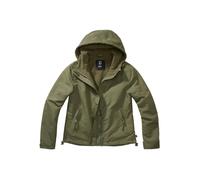 Brandit Windbreaker Frontzip Chaqueta de dama, verde, tamaño 4XL para Mujer