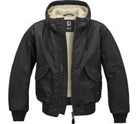 Brandit Chaqueta de hombre CWU Chaqueta con capucha Negro S
