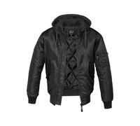 Brandit MA1 Sweat Hooded Jacket, Color: black, Size: XXL