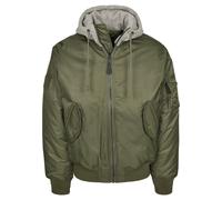 CHAQUETA DE PILOTO BRANDIT MA1 + CAPUCHA SUDADERA CON CAPUCHA CHAQUETA BOMBER...
