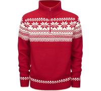 Brandit Chaqueta de punto para hombre Troyer Norweger Rojo XL