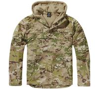 Brandit Chaqueta Ejército Cortaviento Hombre Cámping Capucha Caza Tactical Camo