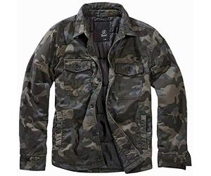 Brandit - Chaqueta en diseño de leñador, talla S hasta 7XL Darkcamo L