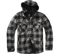Brandit Chaqueta para hombre Lumber Jacket Hooded Black+Charcoal 5XL
