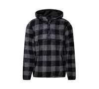 Brandit Teddyfleece Worker Pullover, color: black/grey, size: L