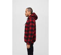 Brandit Teddyfleece Worker Jacket, color: red/black, size: L