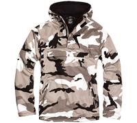 Brandit Chaqueta Rompevientos Con Capucha Urban Impermeable Blanca