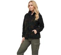 Brandit Chaqueta Teddyfleece Para Mujer Con Cuello Alto Cremallera Fleece