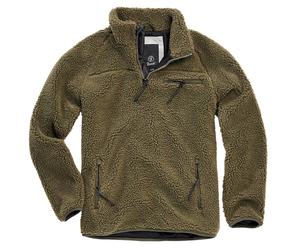 Brandit Chaqueta troyer de forro polar Teddy en color oliva 3XL