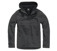 Brandit Chaqueta Windbreaker Con Capucha Negro Regular Rellenada