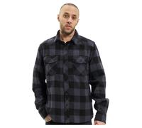 Brandit Check Shirt Long Sleeve, Color: black/grey, Size: L