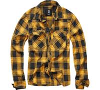 Brandit Check Camiseta, negro-amarillo, tamaño M para Hombres