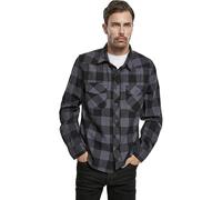 Brandit Check Shirt Long Sleeve, Color: black/grey, Size: 6XL