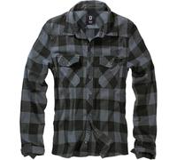 Brandit Check Shirt Long Sleeve, color: black/grey, size: S