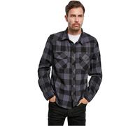 Brandit Check Shirt Long Sleeve, color: black/grey, size: XXL