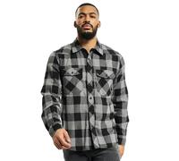 Brandit Check Shirt Long Sleeve, color: blk+charco, size: L