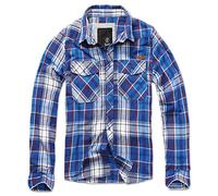 Brandit Check Shirt Long Sleeve, color: navy, size: S