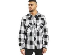 Brandit Check Shirt Long Sleeve, color: white/blac, size: 3XL