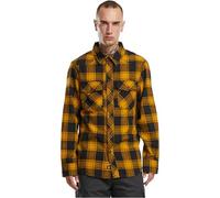 Brandit Check Shirt Long Sleeve, Hombre, Negro-Yell, S