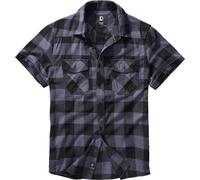 Brandit Checkshirt Camisa de manga corta, negro/gris, Talla 4XL