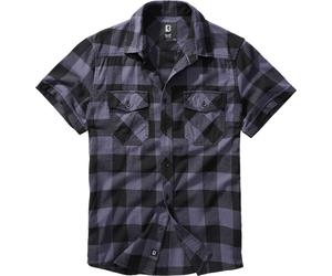 Brandit Checkshirt Camisa de manga corta, negro/gris, Talla L