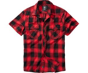 Brandit Checkshirt Camisa de manga corta, rojo/negro, Talla 5XL
