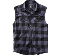 Brandit Checkshirt Camisa sin mangas, negro/gris, Talla 7XL