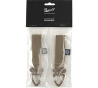 Brandit Cinturón de sujeción para hombre y Molle Loop Carabiner 2 Pack Camel