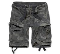 Brandit Pantalones cortos Vintage para hombre camuflaje oscuro Talla L