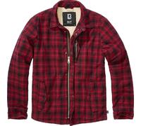 Brandit Classic Sherpa Chaqueta Textil, negro-rojo, tamaño XL para Hombres
